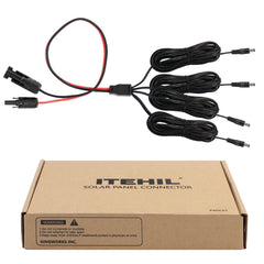 Solar Panel Parallel Connectors, 5521 connector Parallel Cable(4 out 1)