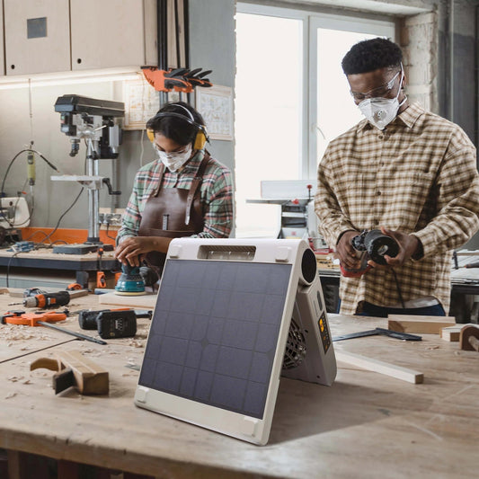 The Portable Solar Fan Every Workshop Needs