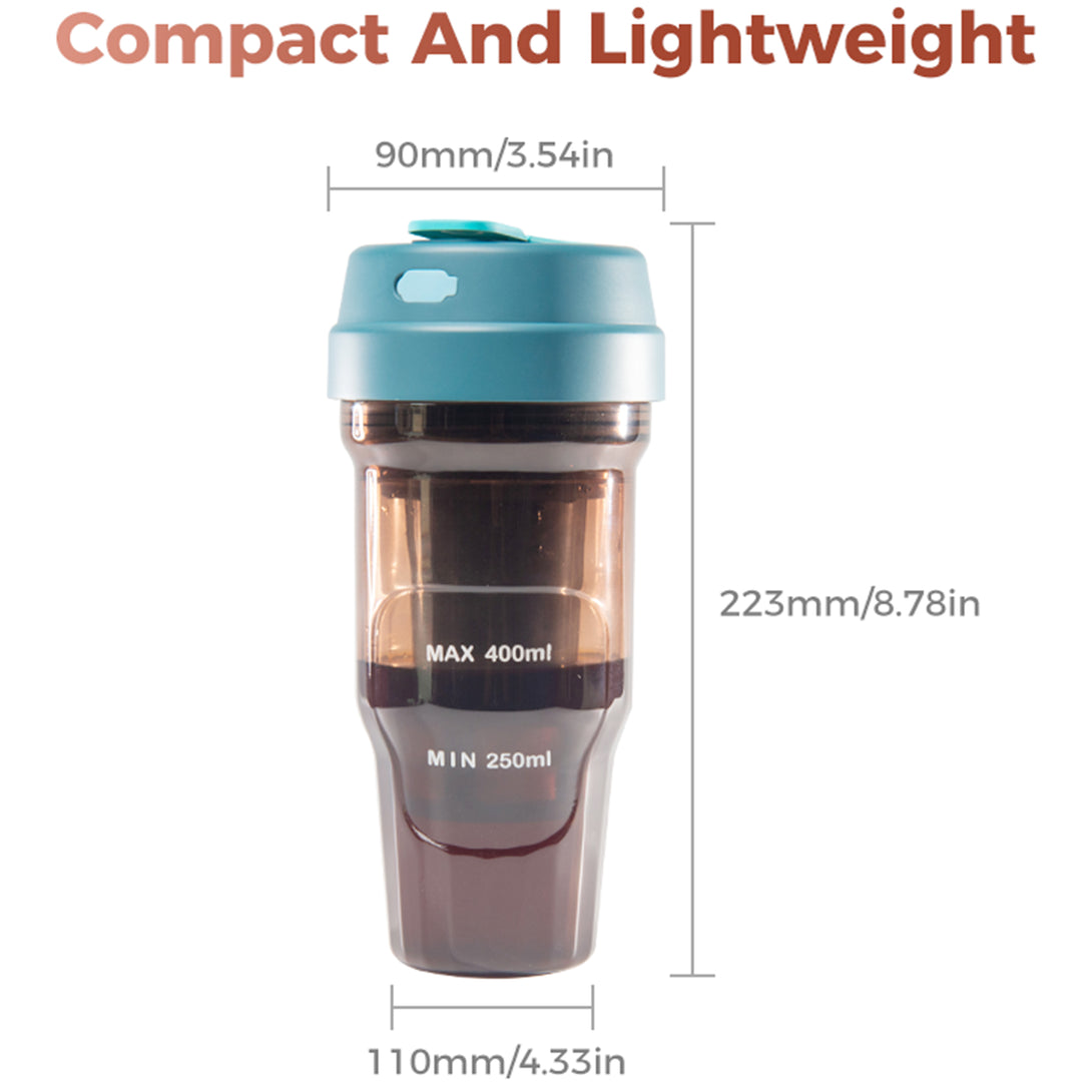 Electric cold brew coffee cup is compact and lightweight