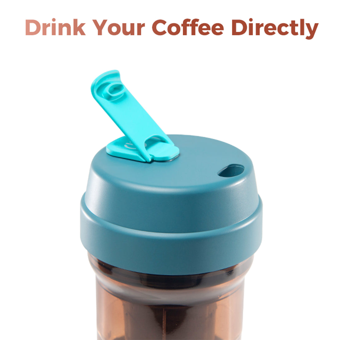 Electric cold brew coffee cup allows you to drink coffee directly