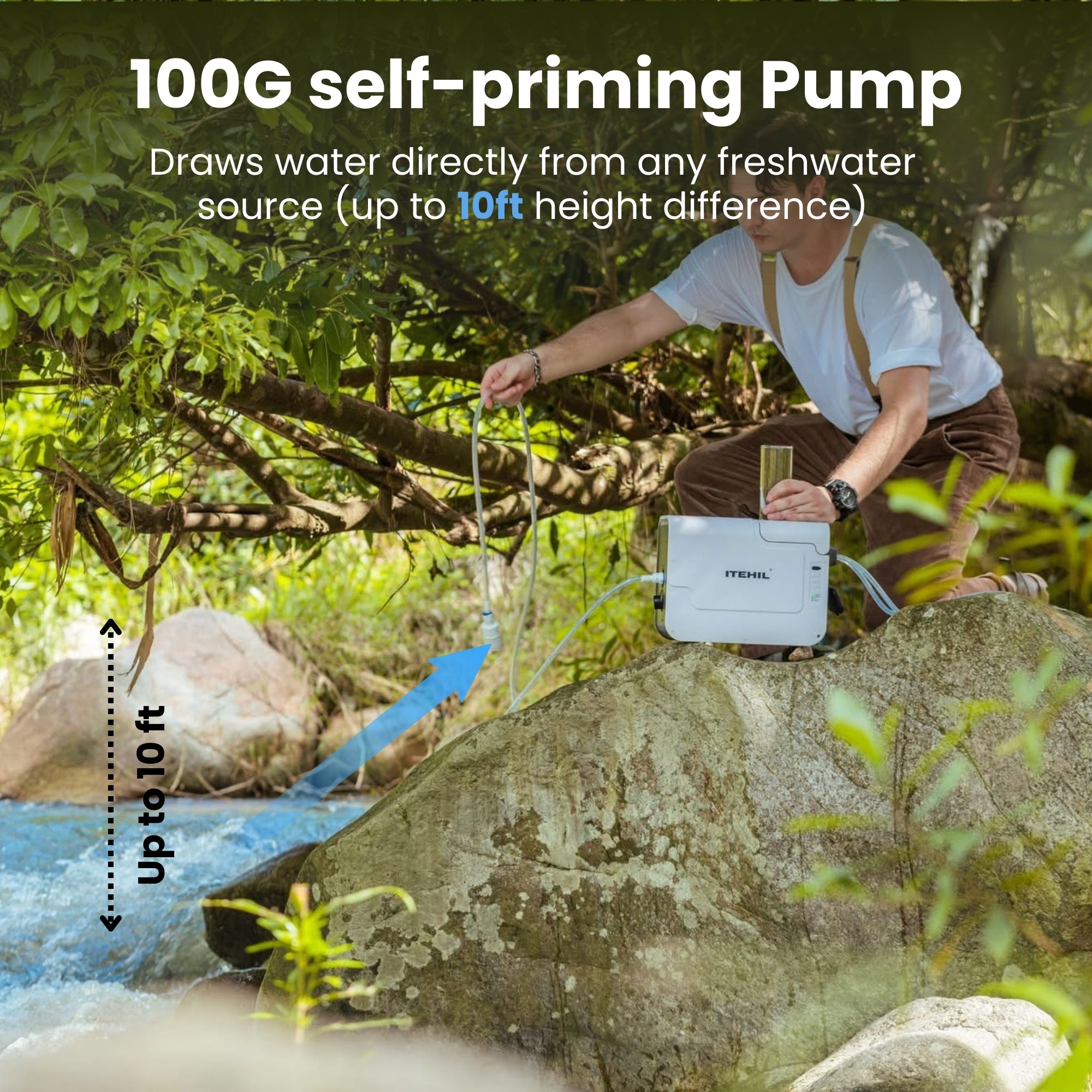 ITEHIL ITS100G-HW Portable RO Water Filtration System