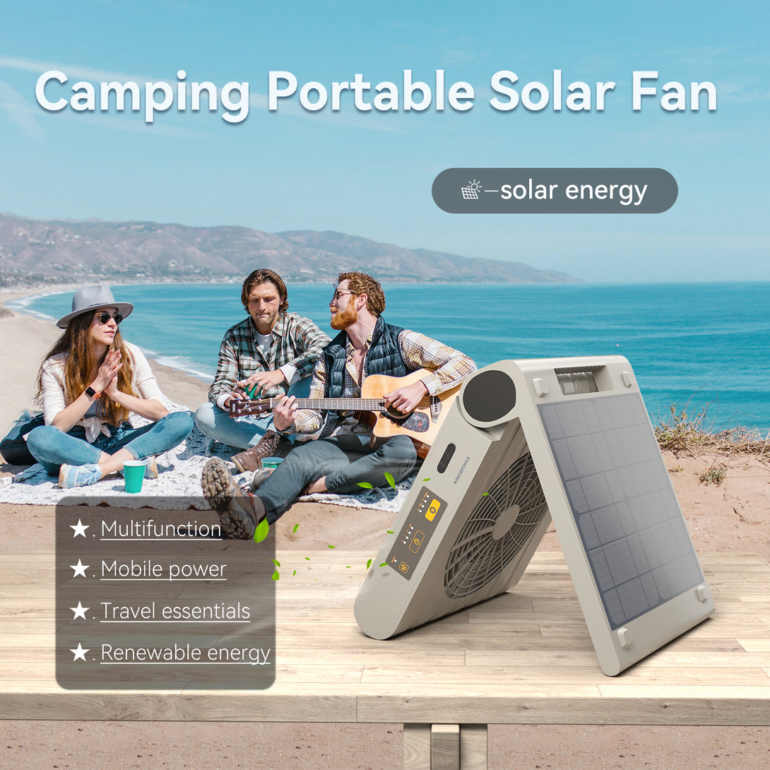 Portable Solar Fan For Beach Camping