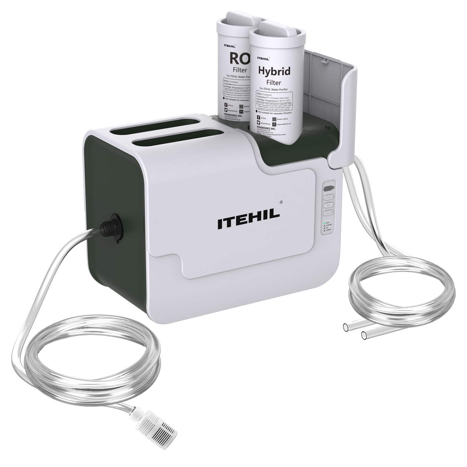 ITEHIL portable RO water filtration system in outdoor camping setting
