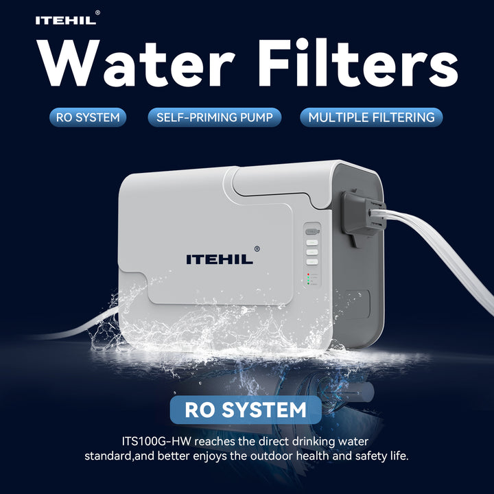 Portable Home Water Filtration System Three-Step Powerful Filtration