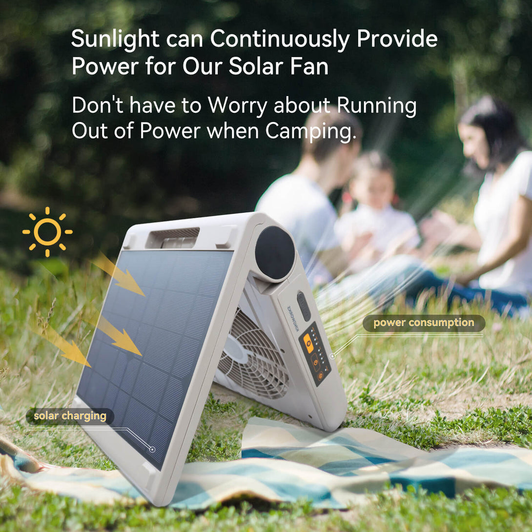 Sunlight can Continuously Provide Power for Our Solar Fan