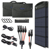 ITEHIL Solar Panel, Foldable Monocrystalline Solar Suitcase(100W, 160W, 200W, 400W)