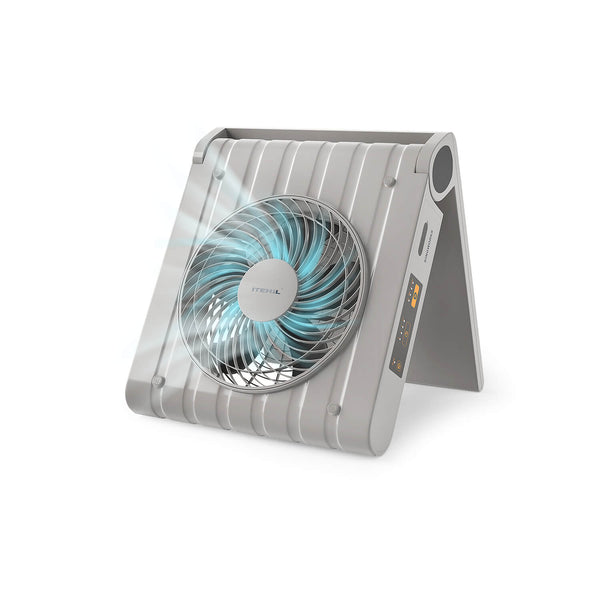 ITEHIL Portable Fan By Solar & Battery powered