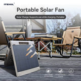 ITEHIL Portable Solar Fan Rechargeable for Camping