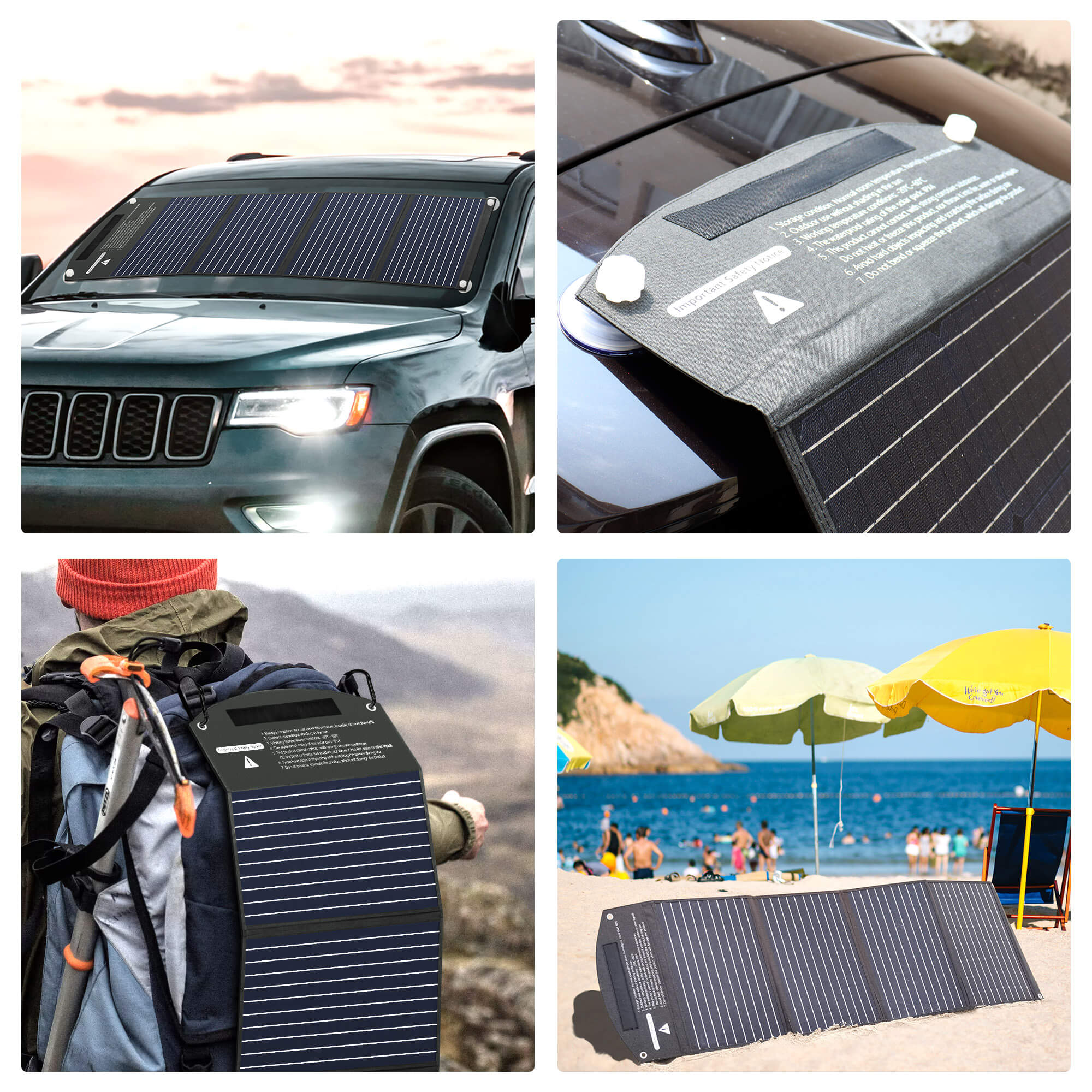 ITEHIL Solar Panel with Suction Cups